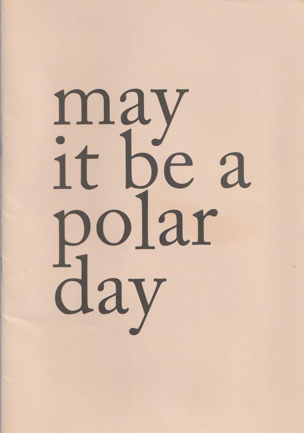 Artwork titled May it be a Polar Day by Maria Paris Borda